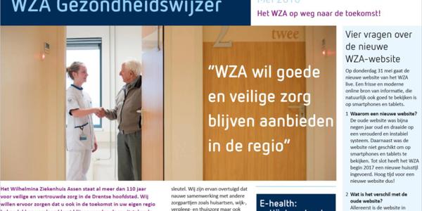 WZA Gezondheidswijzer: het WZA op weg naar de toekomst! WZA Gezondheidswijzer: het WZA op weg naar de toekomst!