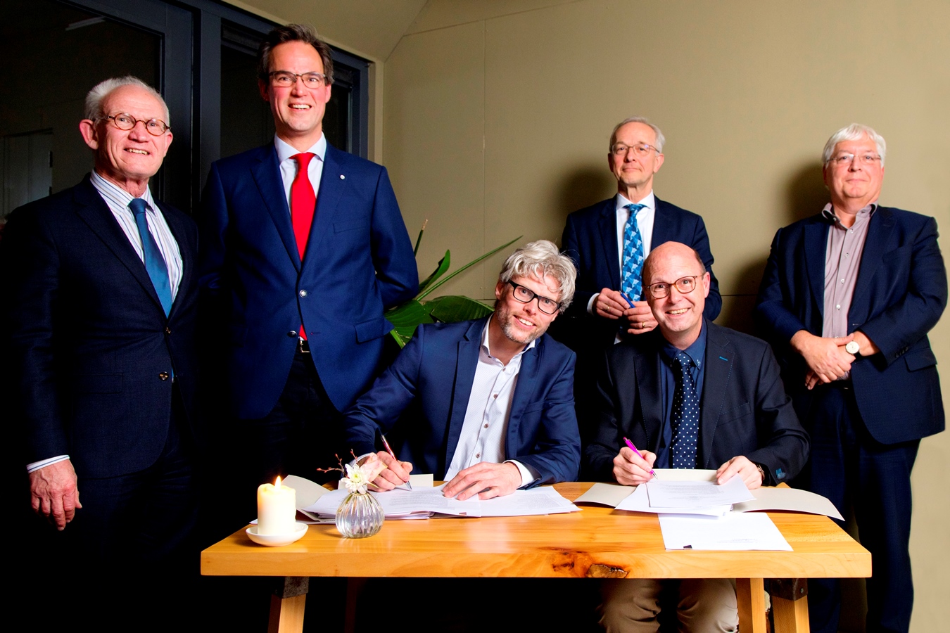 ondertekening door de chirurgen