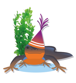 tekening van een salamander