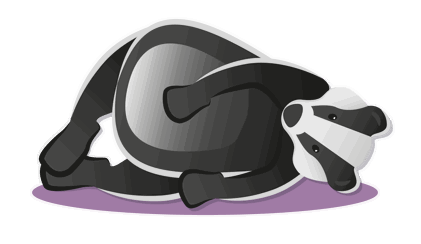 plaatje van een slapende pandabeer